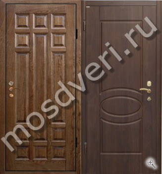 Уличная дверь с отделкой МДФ с двух сторон - купить от производителя Мосдвери Уличная дверь с отделкой МДФ с двух сторон